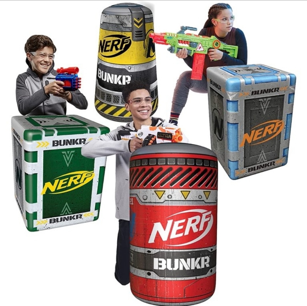 NERF x BUNKR BattleZone Competition Pack of 4 Inflatable